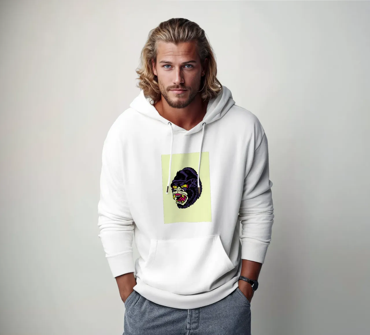 Gorilla felpa con cappuccio da Nick Cocozza