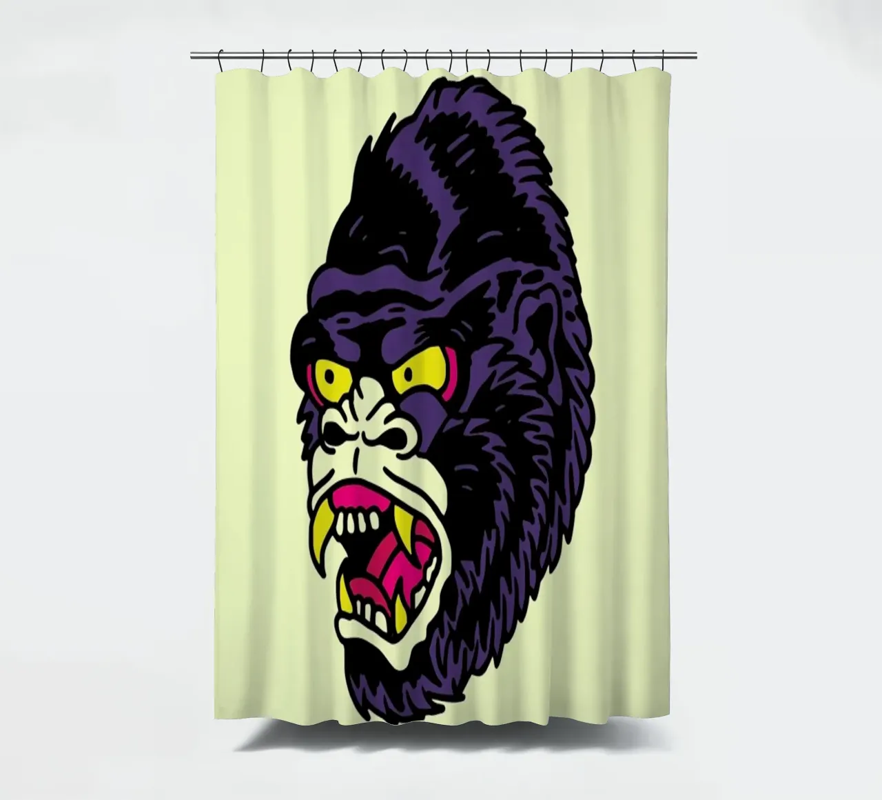 Gorilla douchegordijn van Nick Cocozza