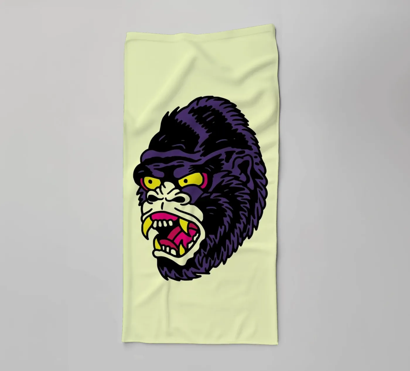 Gorilla towel by Nick Cocozza