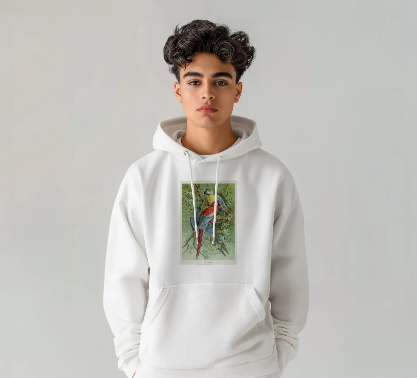 Macaws felpa con cappuccio da Flora & Fauna