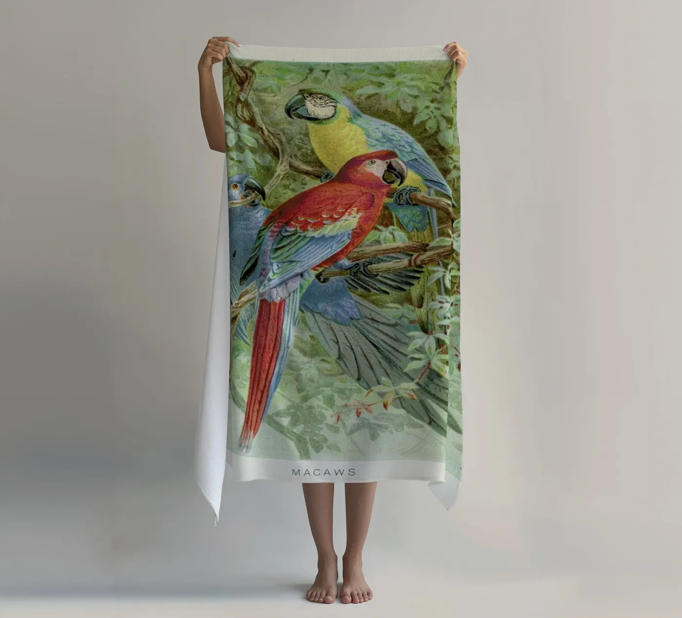 Macaws serviette de plage de Flora & Fauna