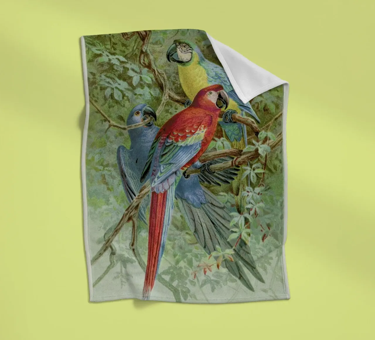 Macaws fleecedeken van Flora & Fauna