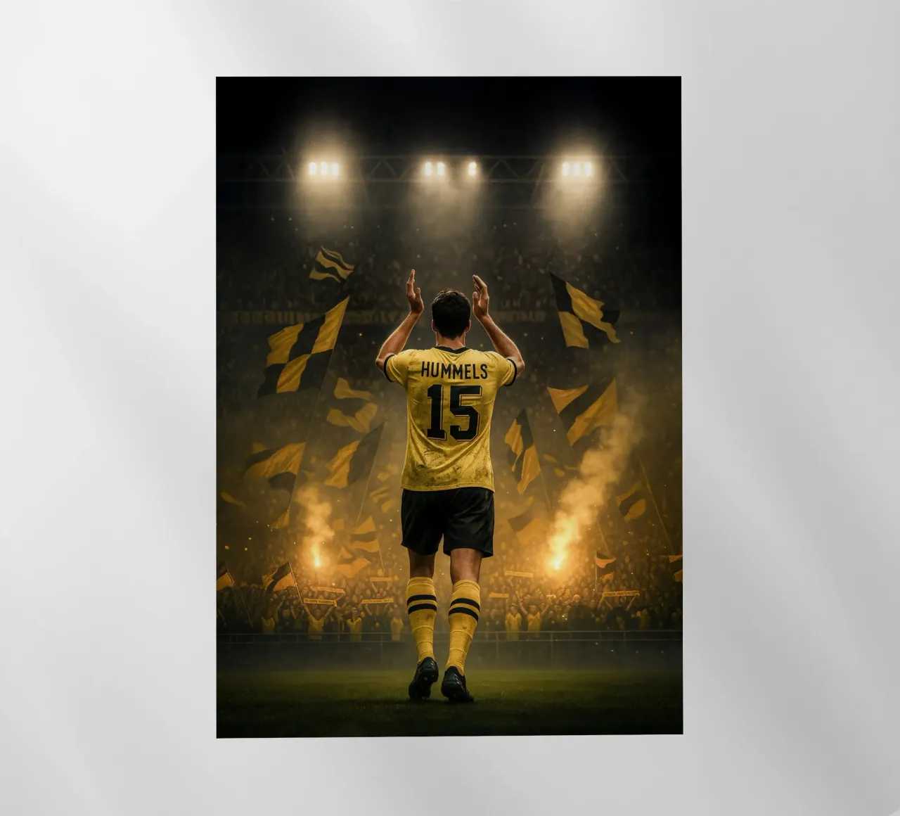 Poster BVB di Mats Hummels - La notte e l'eredità di Dortmund pellicola backlit da Lootprint