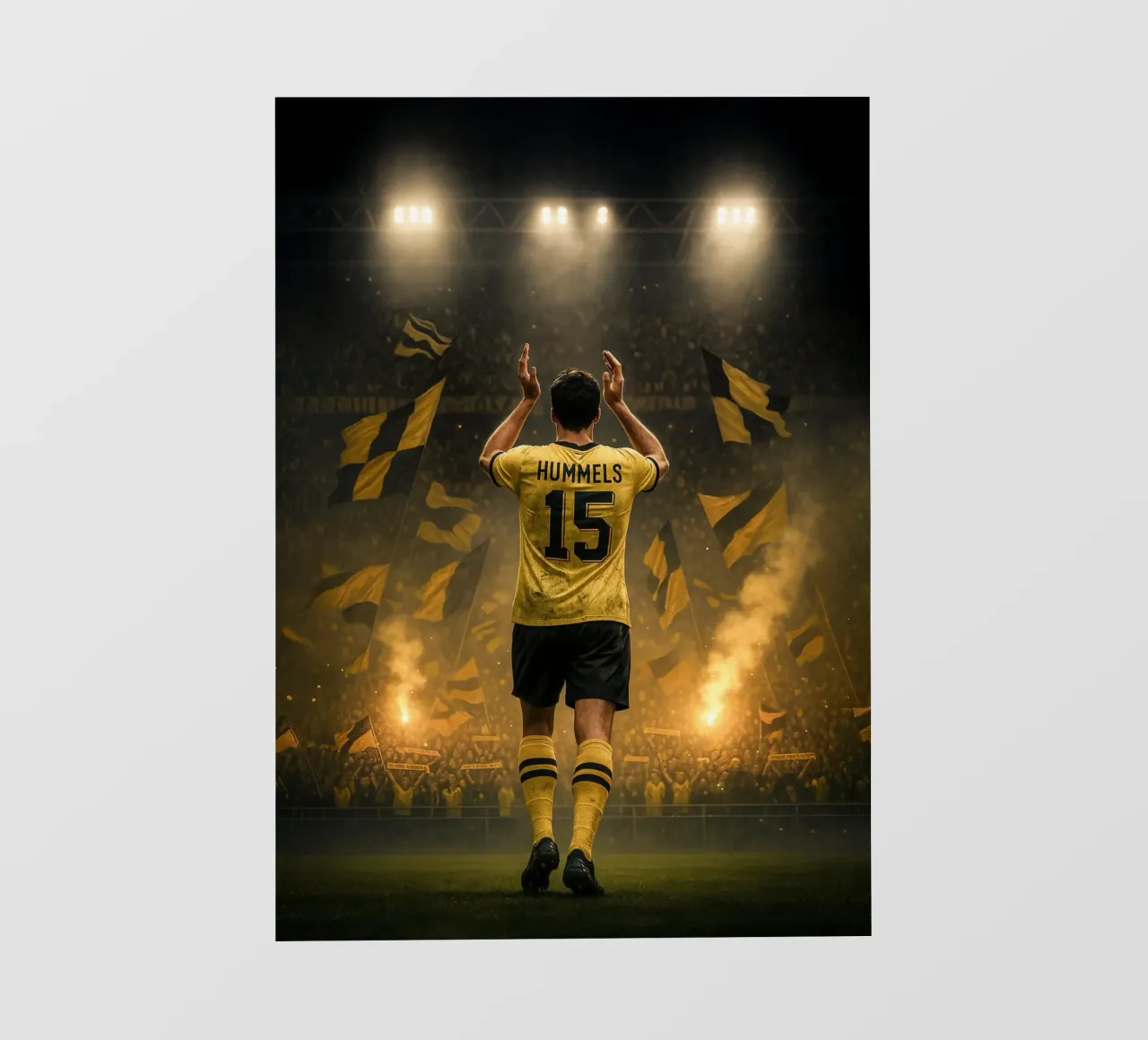 Poster BVB di Mats Hummels - La notte e l'eredità di Dortmund pellicola backlit da Lootprint