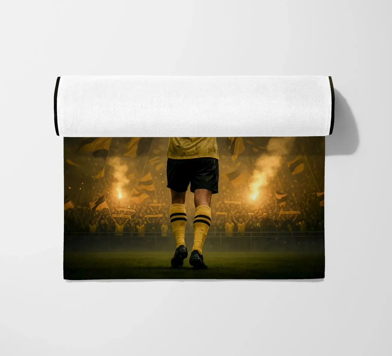 Poster BVB di Mats Hummels - La notte e l'eredità di Dortmund telo mare da Lootprint