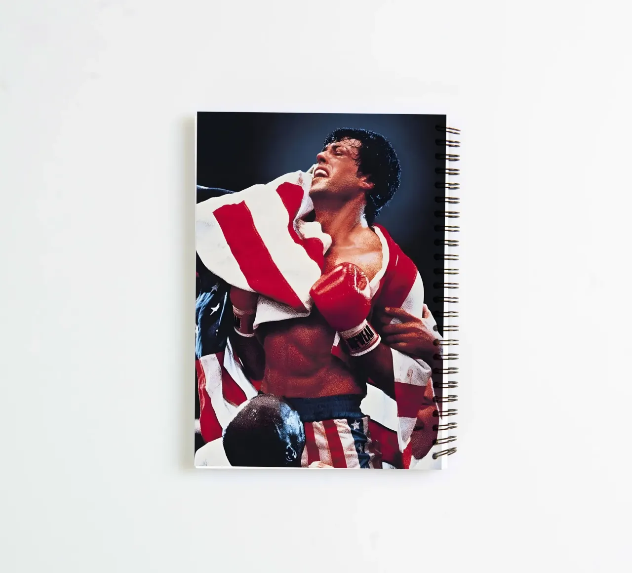 Rocky spiral notebook by Low poly art
