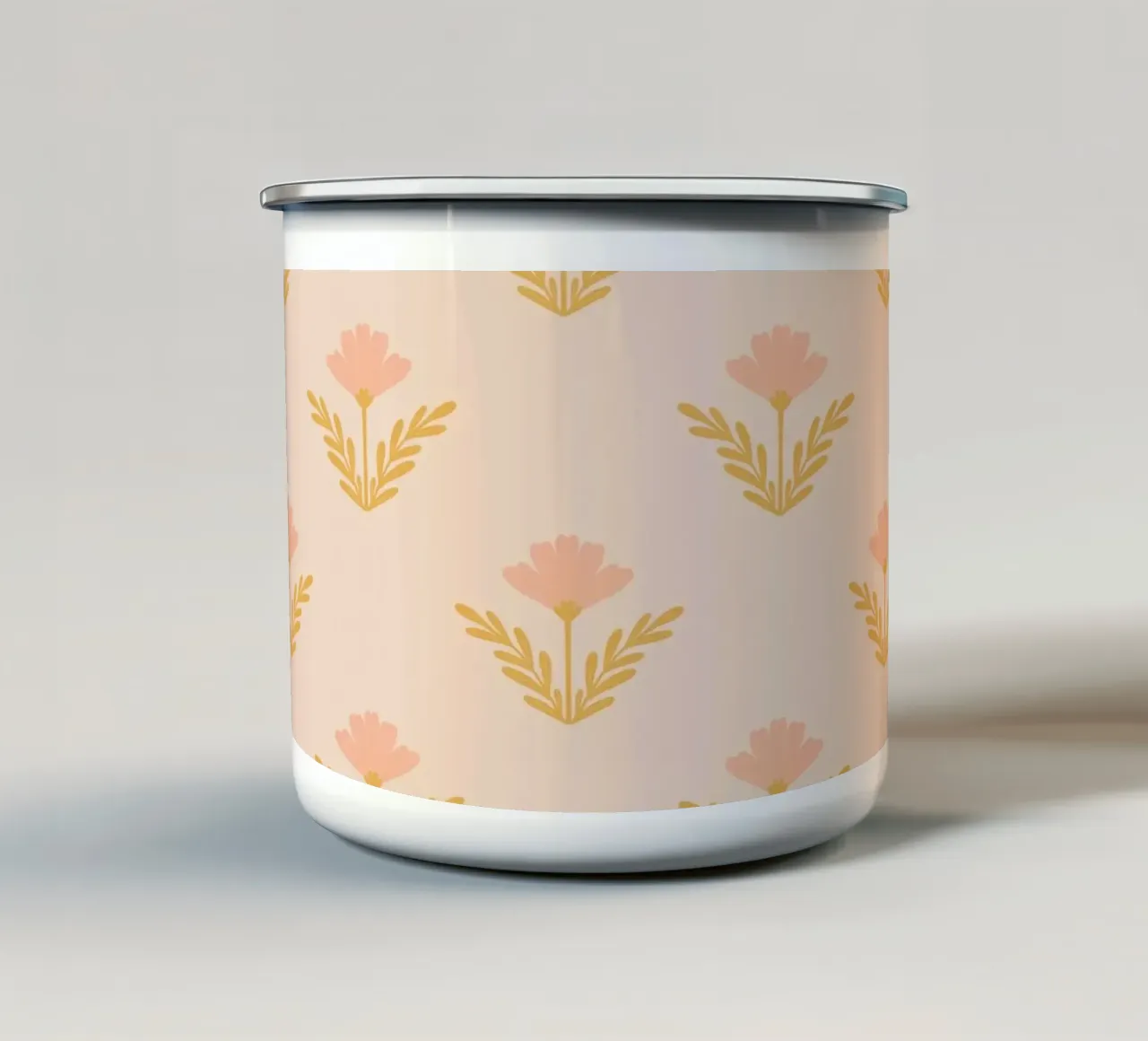 Dolci fiori tazza in smalto da Wackapacka