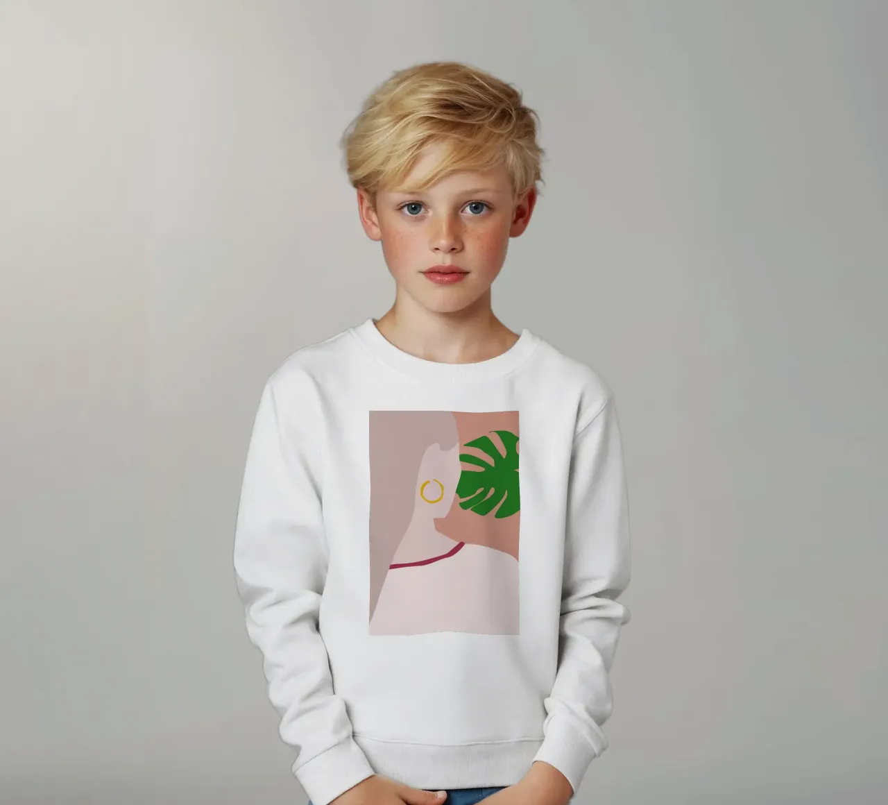 Monstera felpa bambino da Helena Ravenne