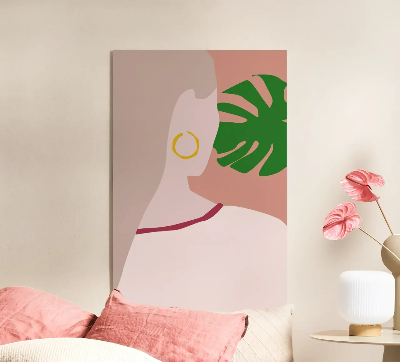 Monstera plexiglass da Helena Ravenne