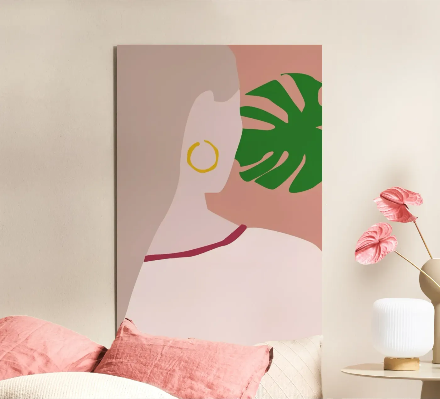 Monstera alluminio dibond da Helena Ravenne