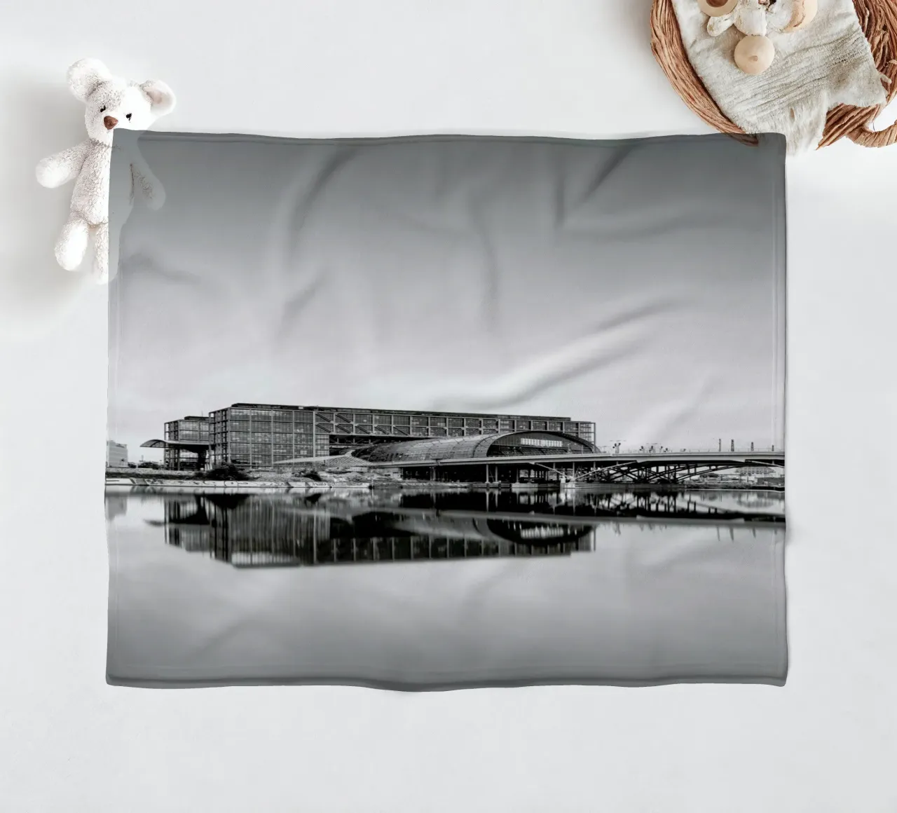 Main Station - Berlin fleecedeken van Håggard Photography | Ronny Behnert