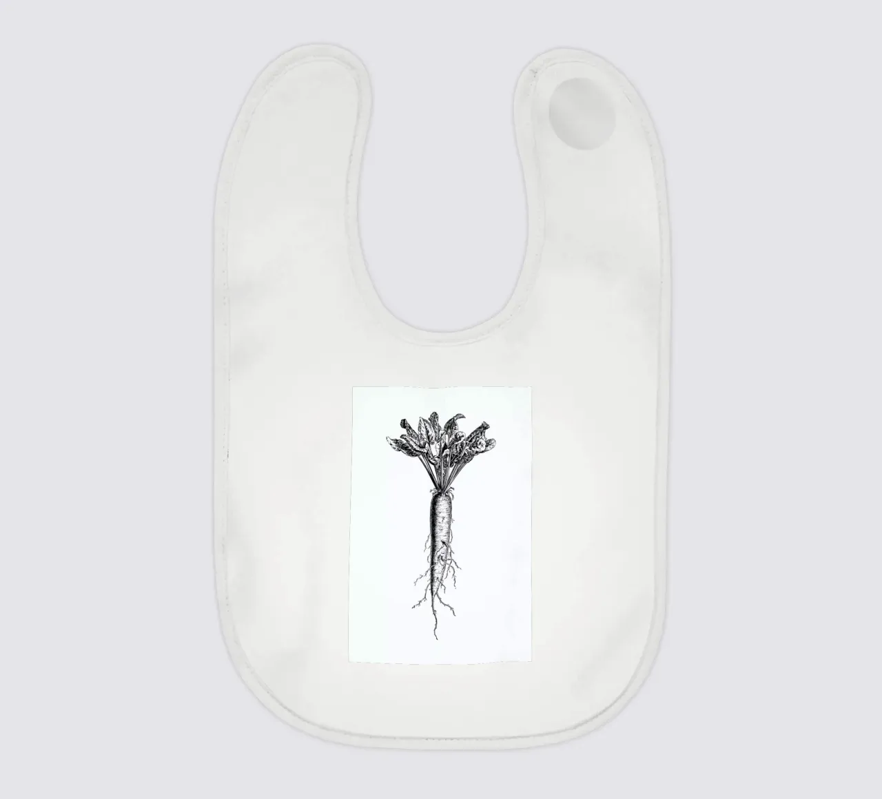 Beetroot baby slabbetje van Flora & Fauna