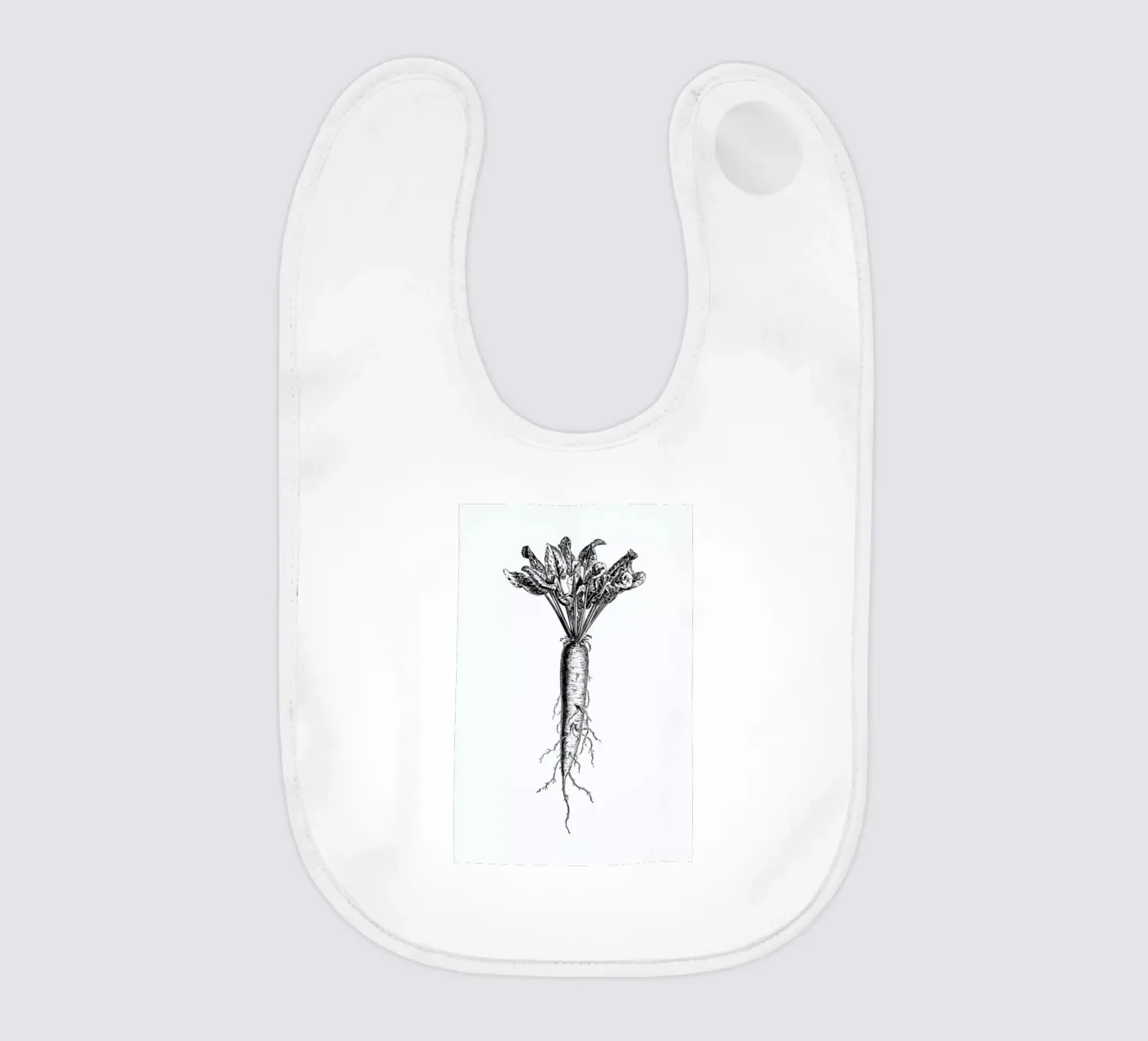 Beetroot baby bib by Flora & Fauna