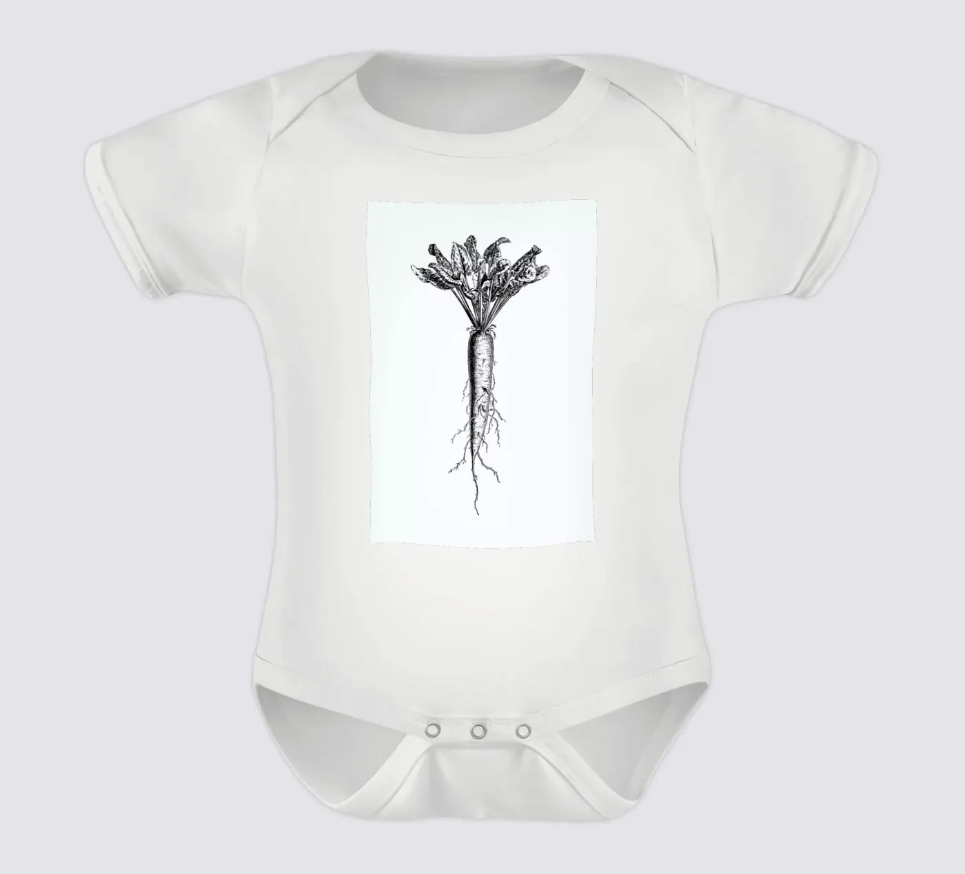 Beetroot body neonato maniche corte da Flora & Fauna
