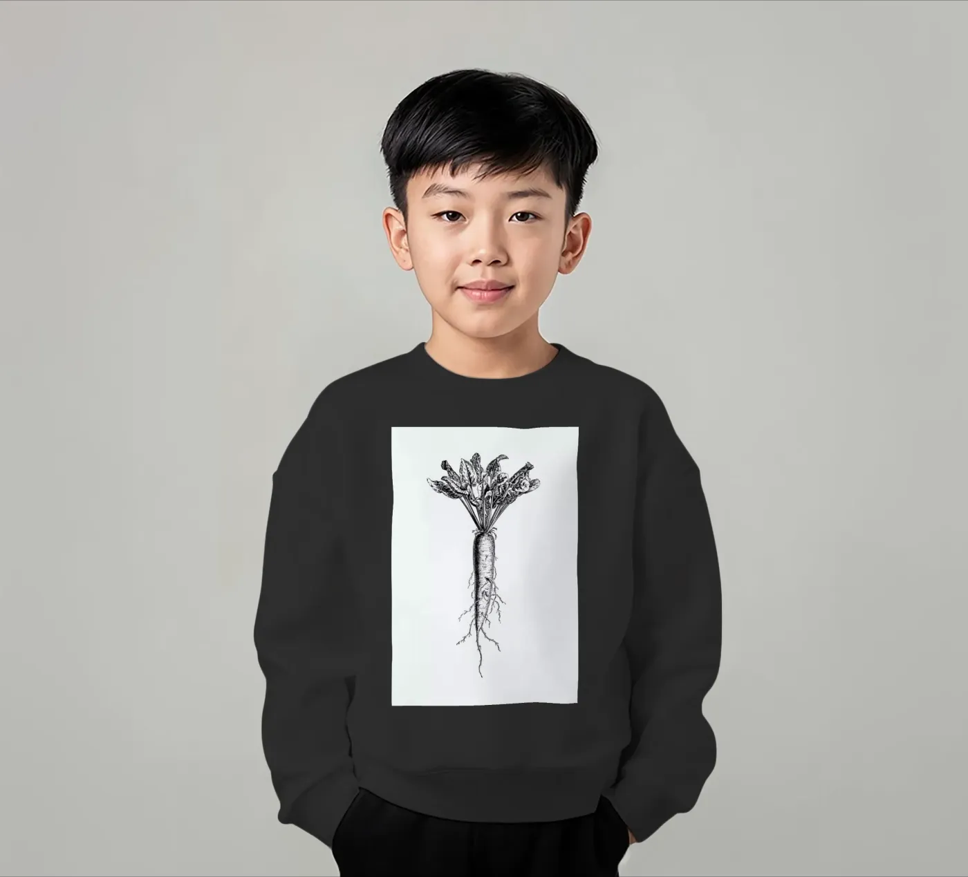 Beetroot kinder sweatshirt van Flora & Fauna