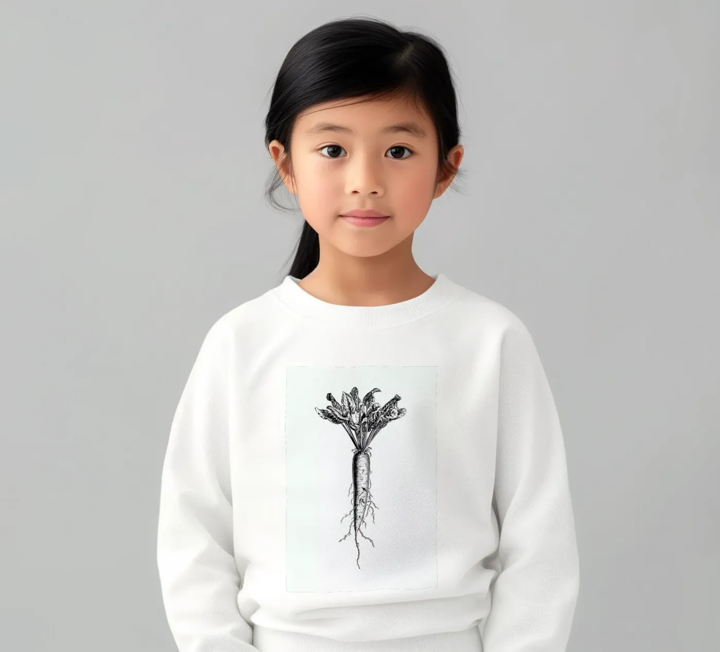 Beetroot kinder sweatshirt van Flora & Fauna