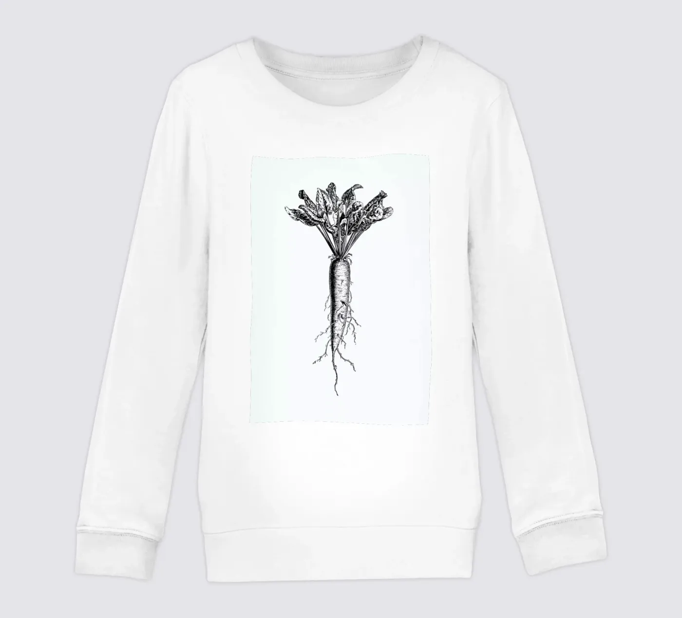 Beetroot kinder sweatshirt van Flora & Fauna