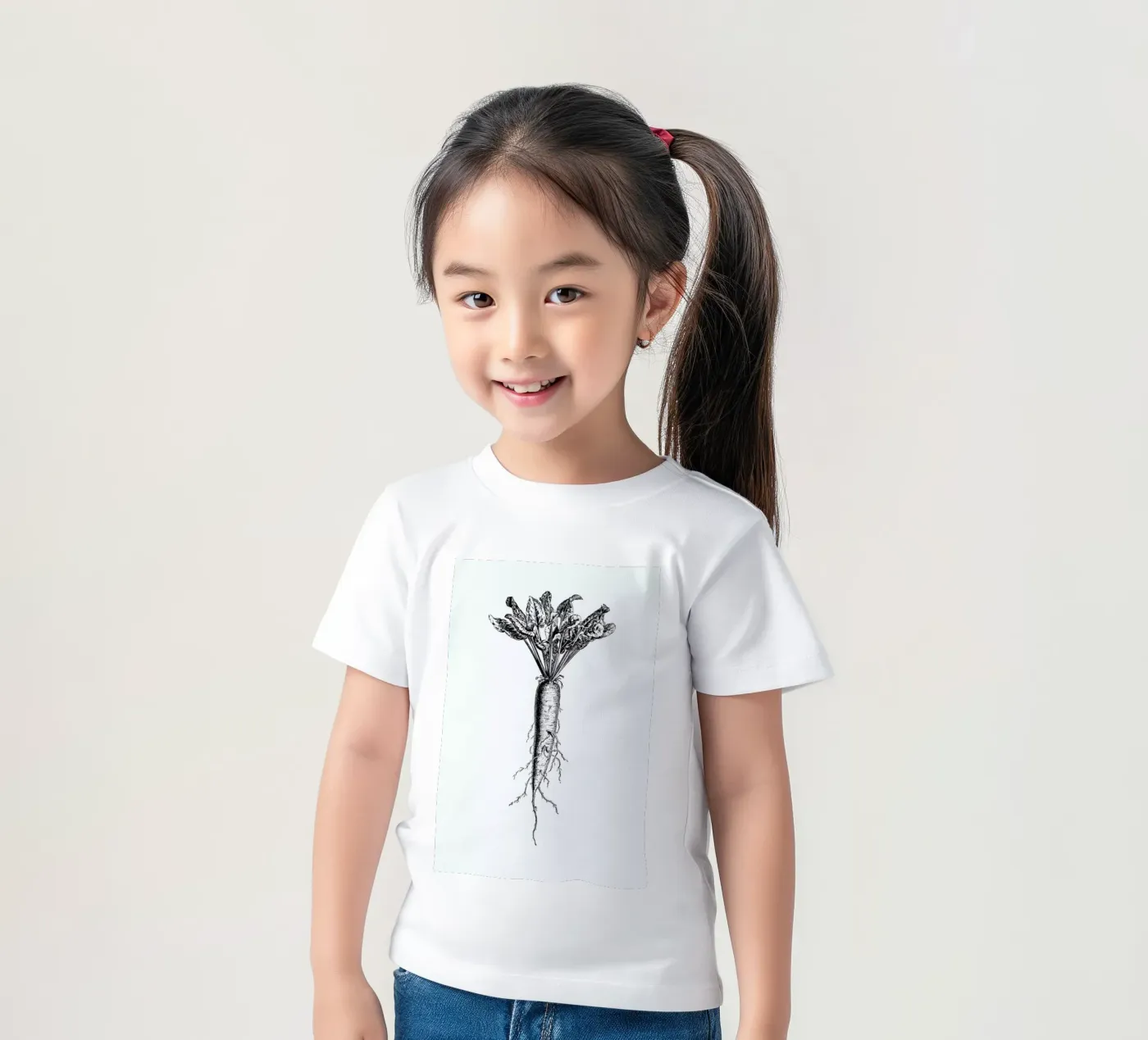 Beetroot kids t-shirt by Flora & Fauna