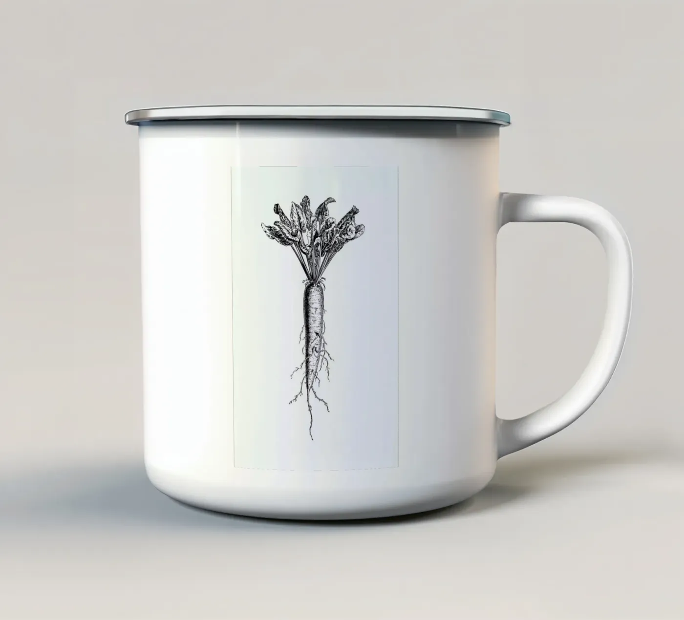 Beetroot enamel mug by Flora & Fauna