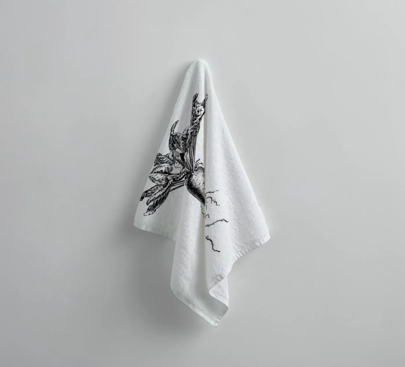 Beetroot towel by Flora & Fauna