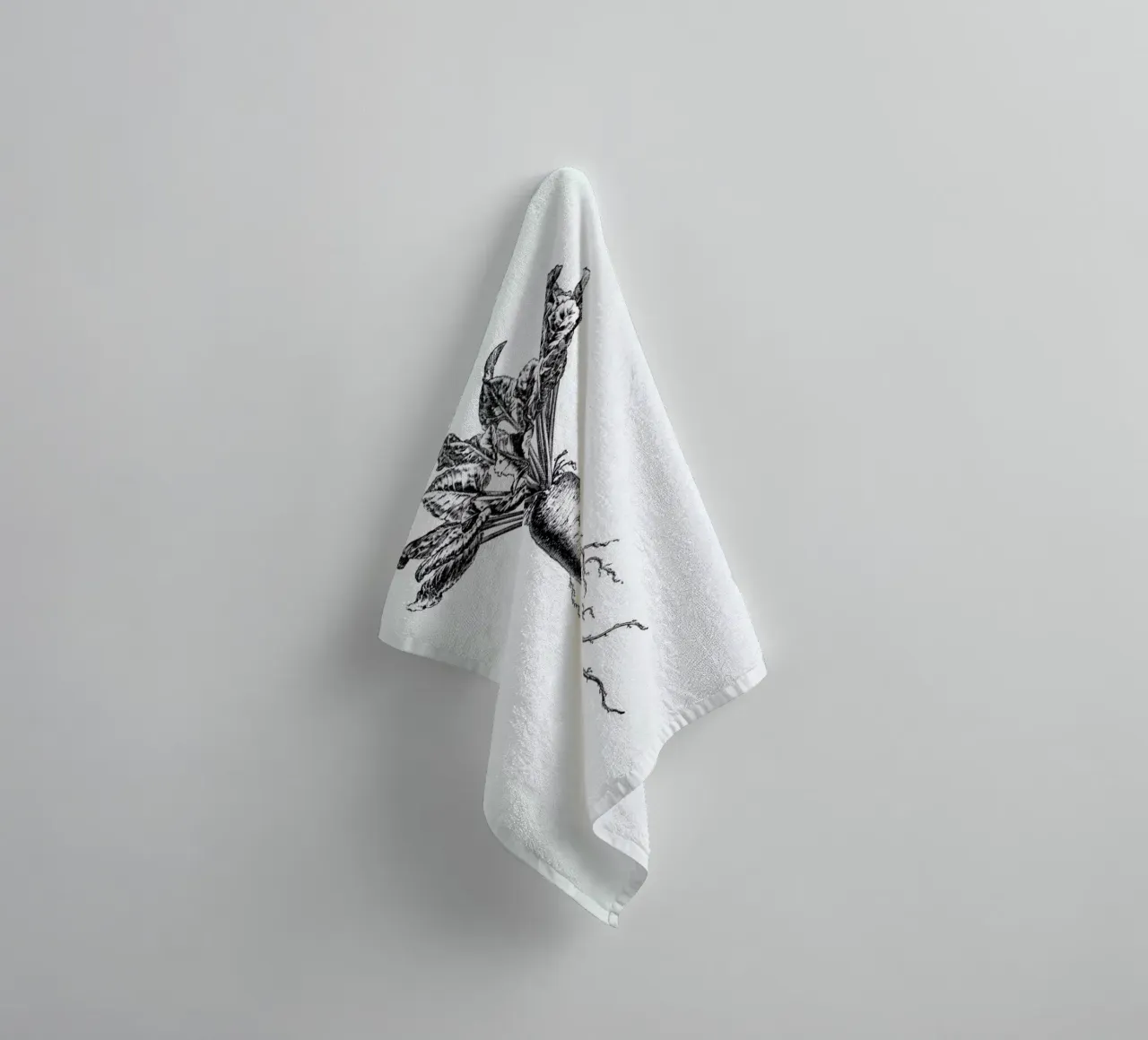 Beetroot towel by Flora & Fauna