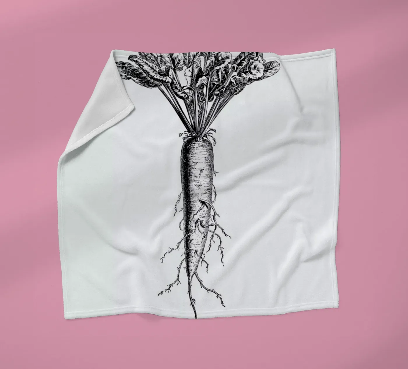 Beetroot fleecedeken van Flora & Fauna