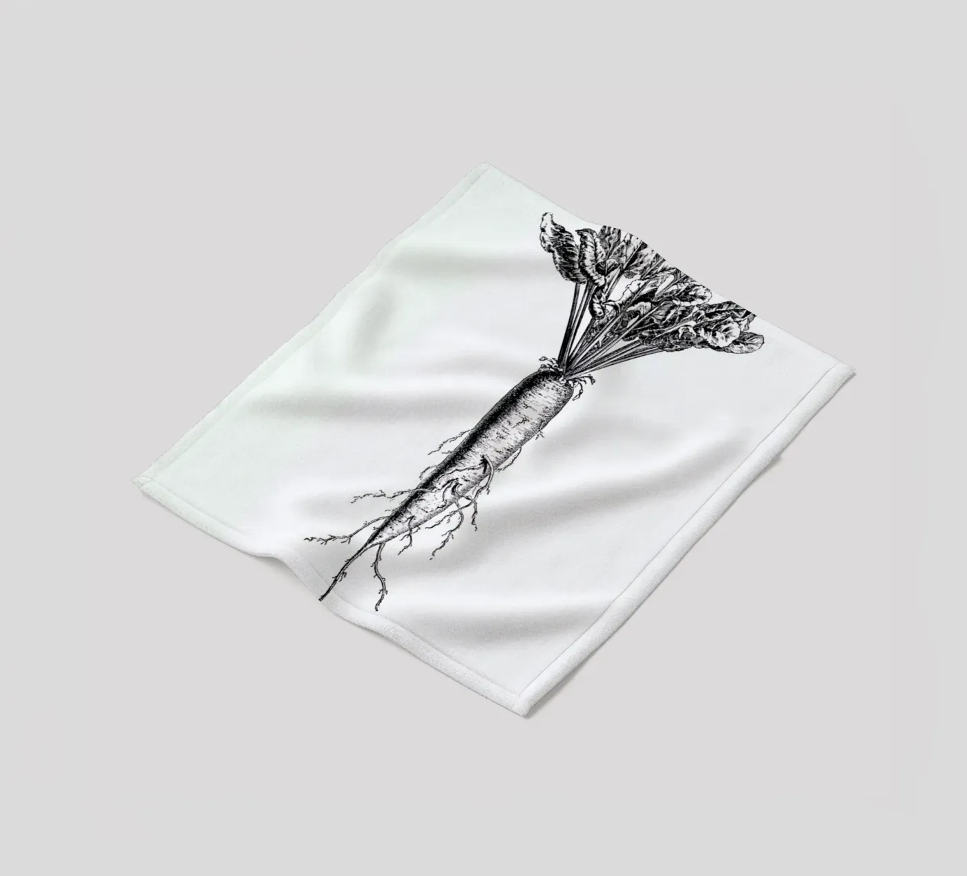 Beetroot fleece blanket by Flora & Fauna