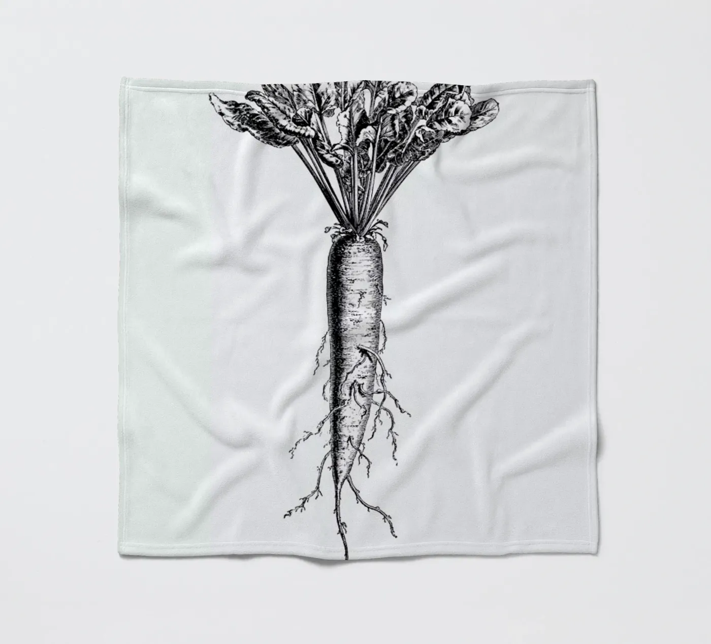 Beetroot fleece blanket by Flora & Fauna