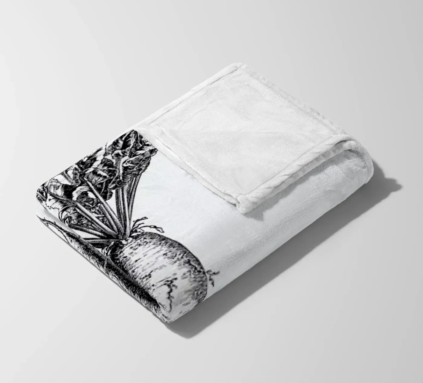 Beetroot fleece blanket by Flora & Fauna