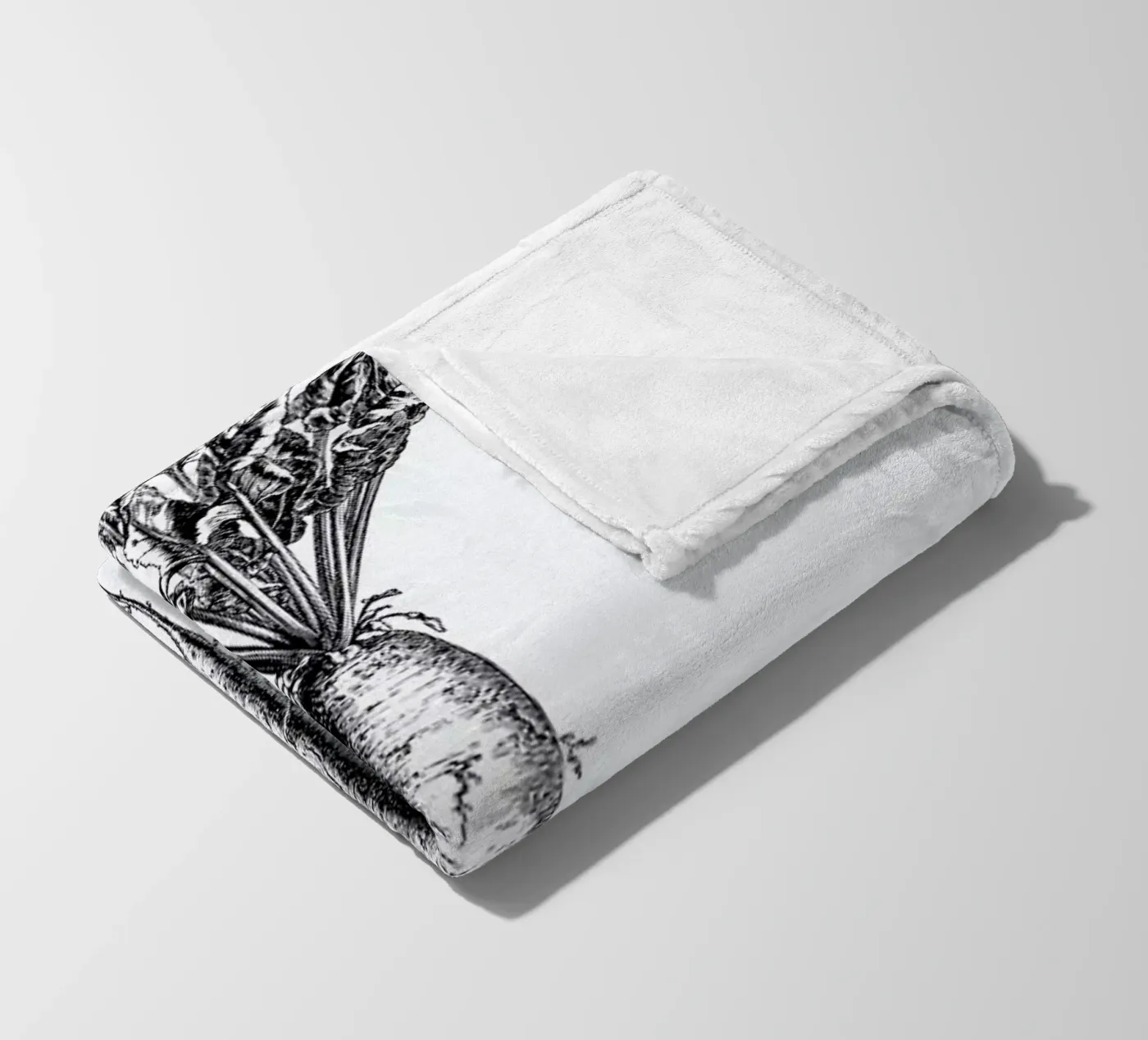 Beetroot fleecedeken van Flora & Fauna