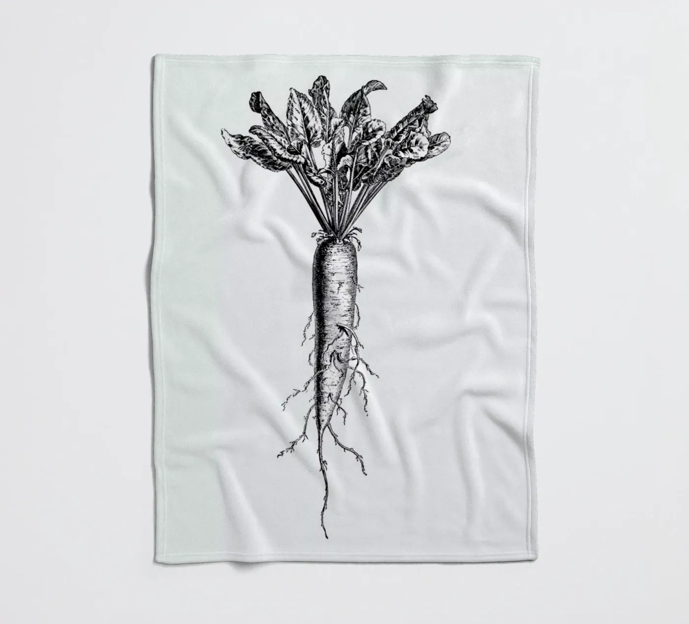Beetroot fleece blanket by Flora & Fauna