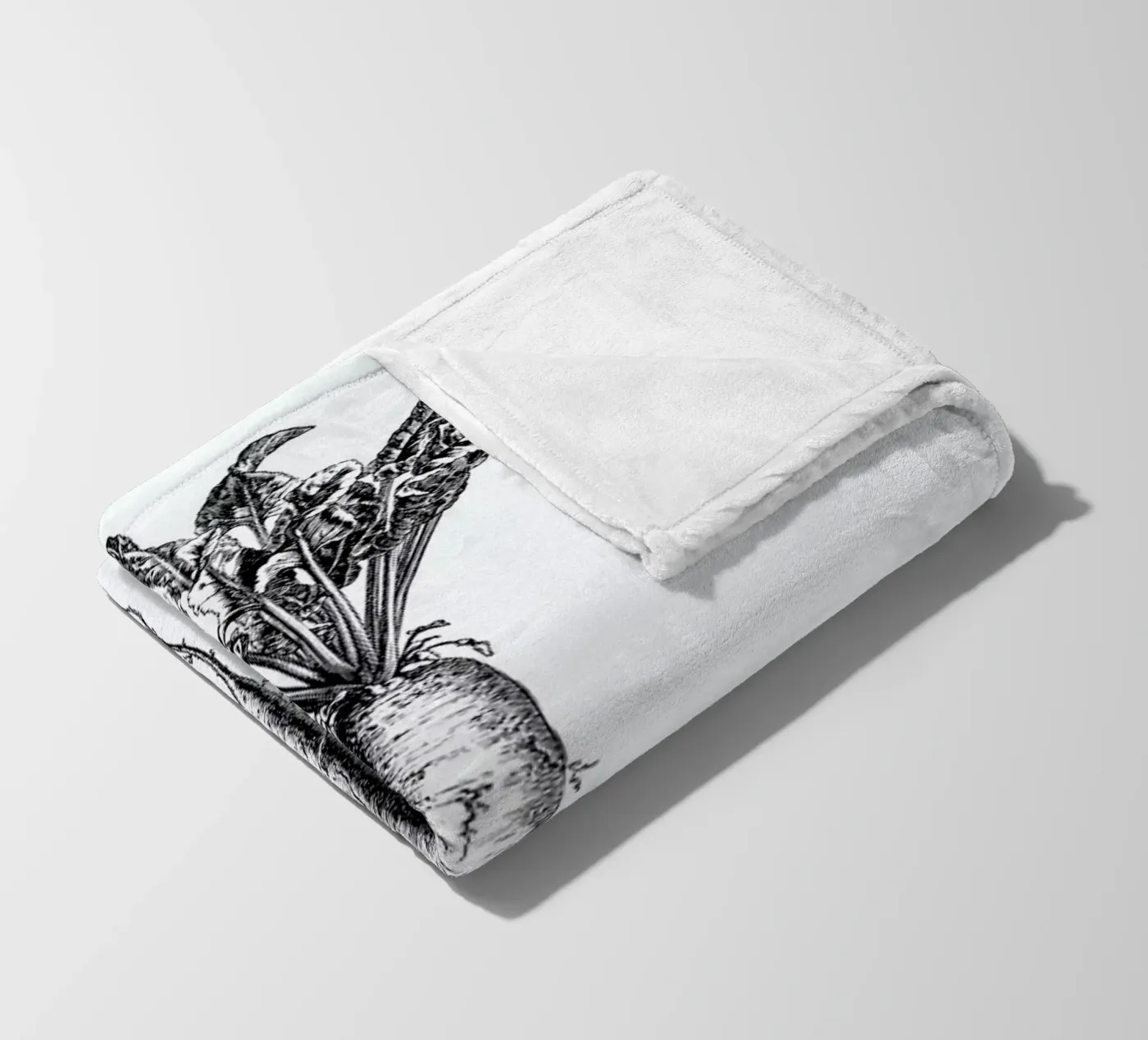 Beetroot fleece blanket by Flora & Fauna
