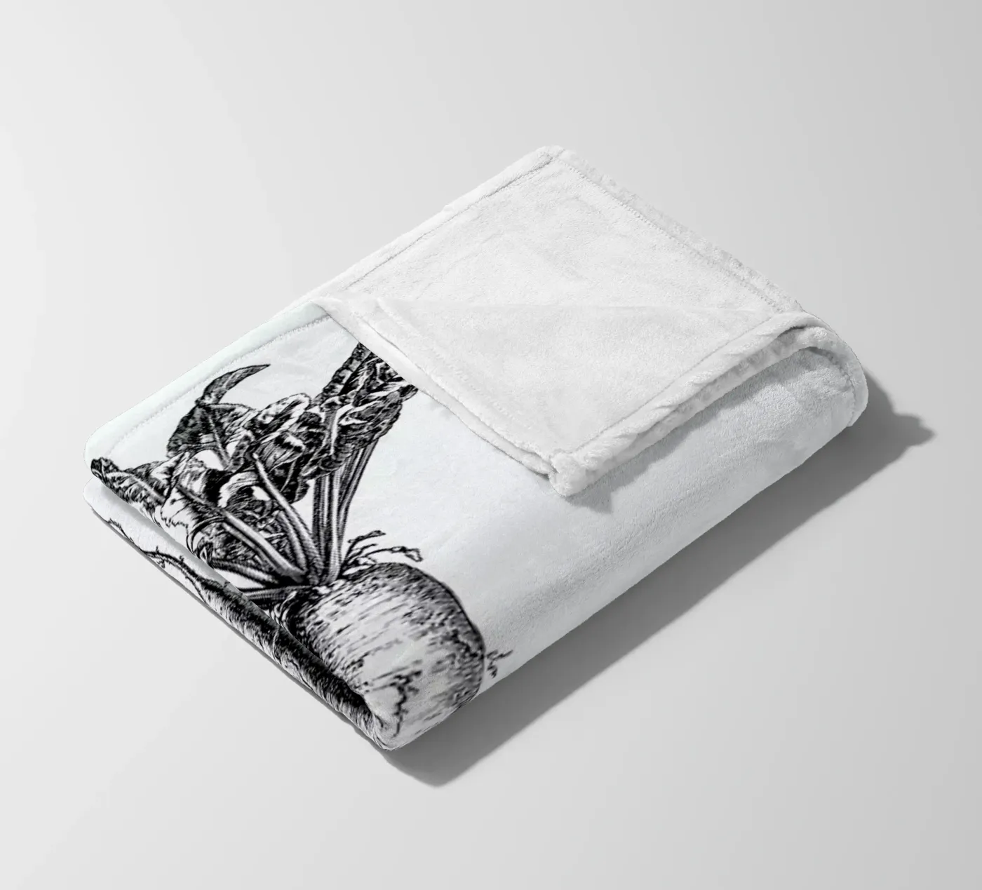 Beetroot fleecedeken van Flora & Fauna