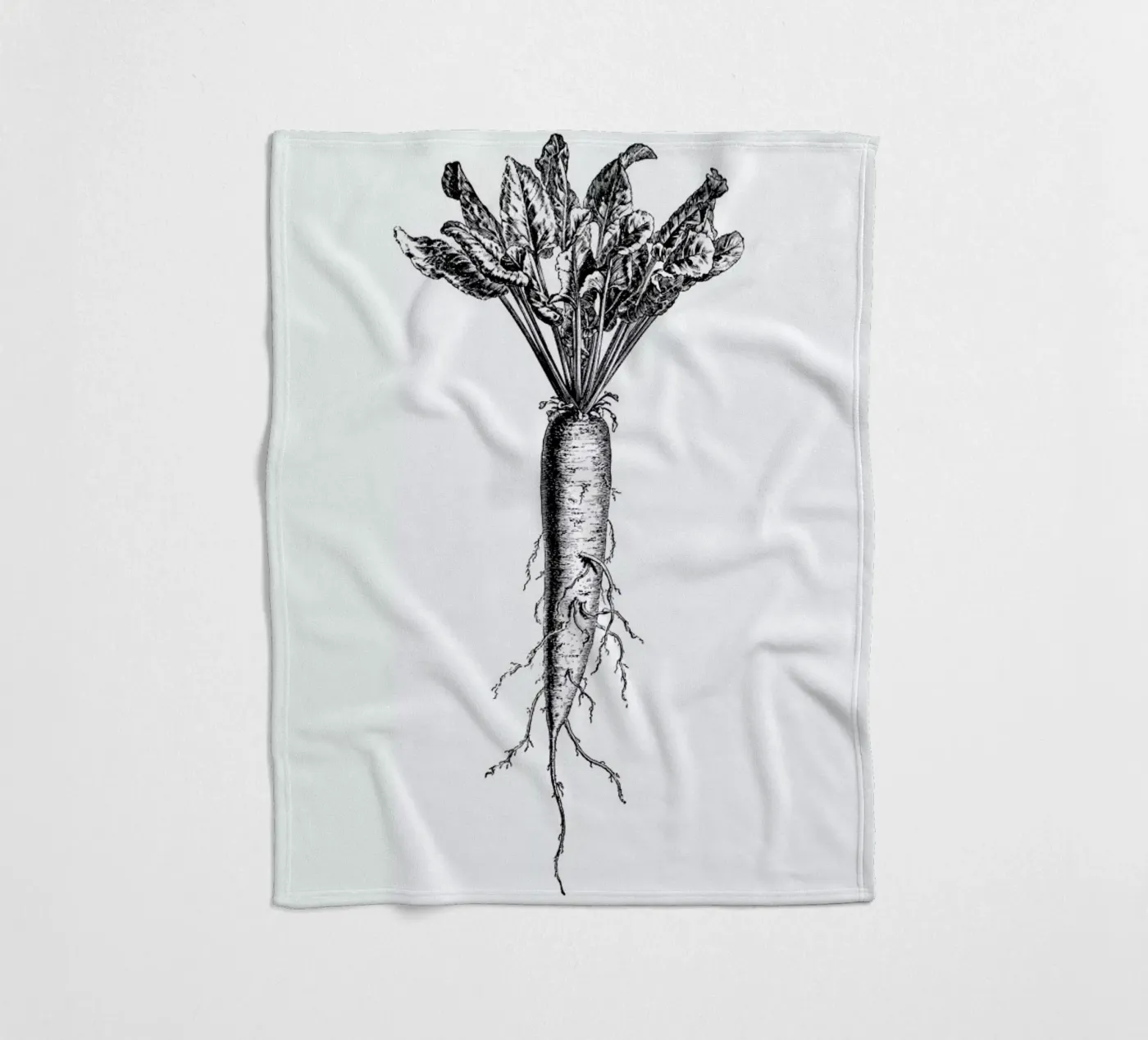 Beetroot fleece blanket by Flora & Fauna