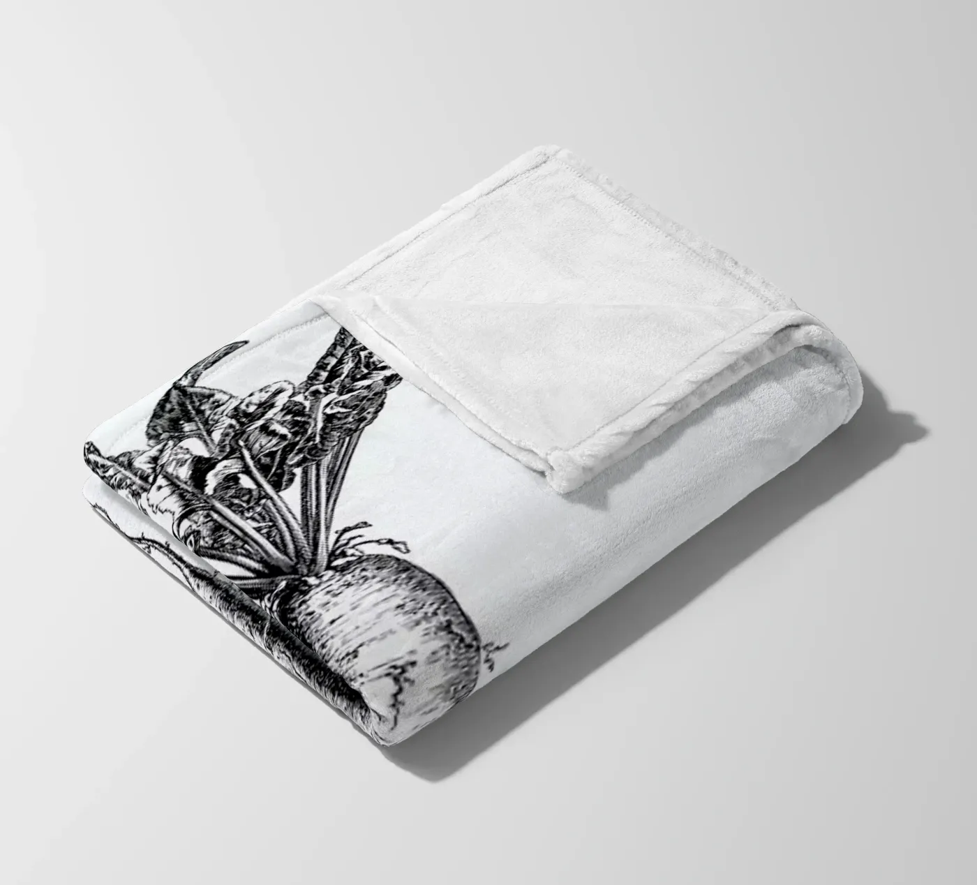 Beetroot fleece blanket by Flora & Fauna