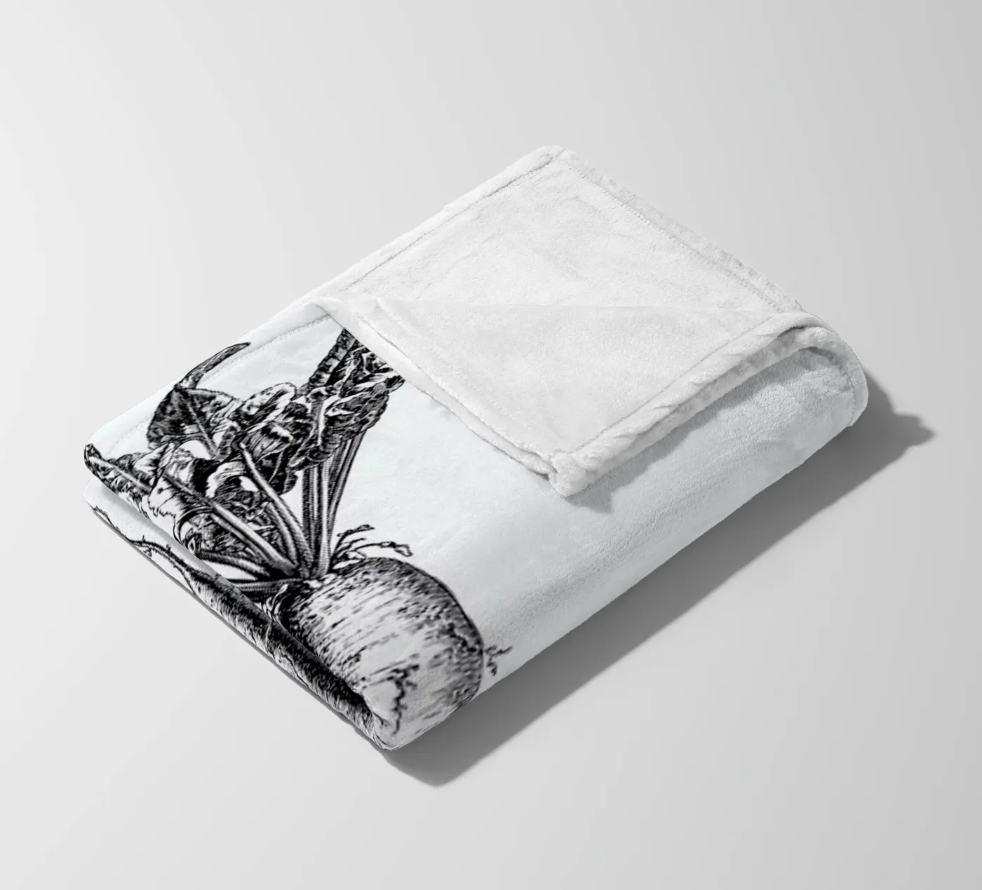 Beetroot fleecedeken van Flora & Fauna