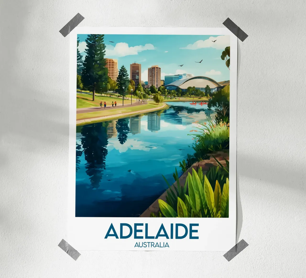 Affiche Adelaide poster con telaio in alluminio da Frame the World
