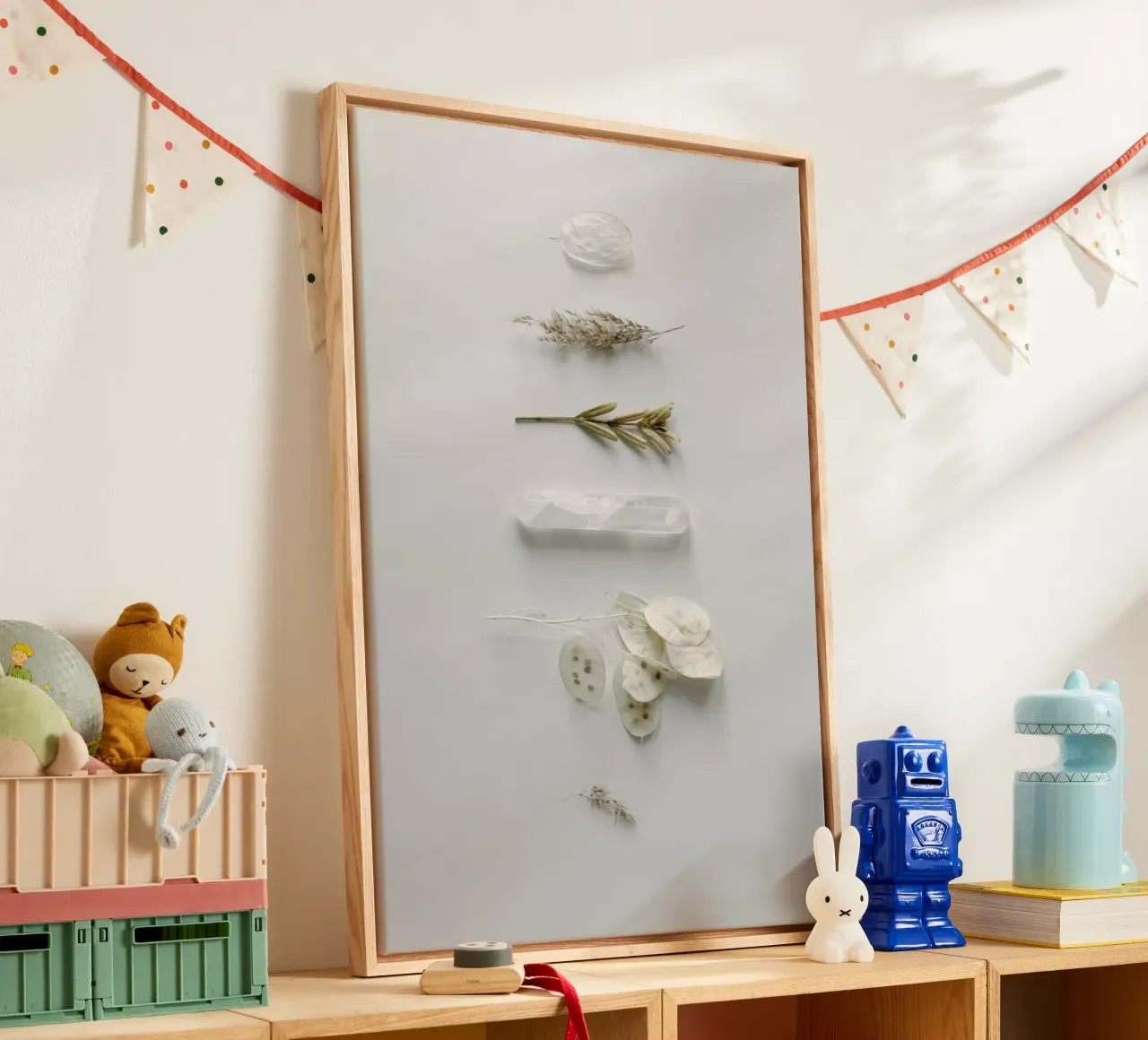 Stones & Branches 1 tela con Cornice a cassetta da Studio Nahili