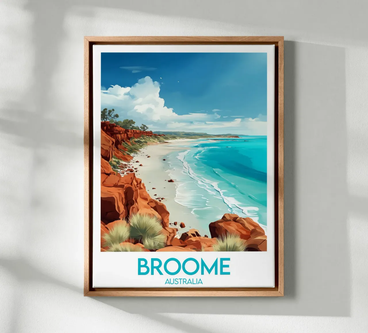 Broome Afsluiten canvas met Baklijst van Frame the World