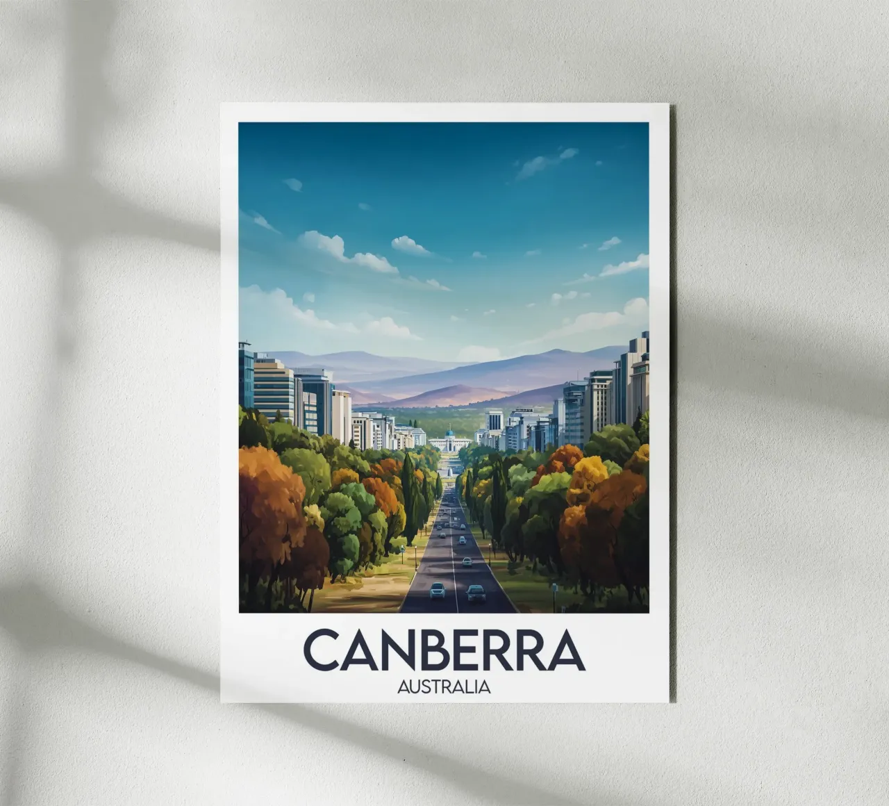Affiche Canberra alluminio dibond da Frame the World