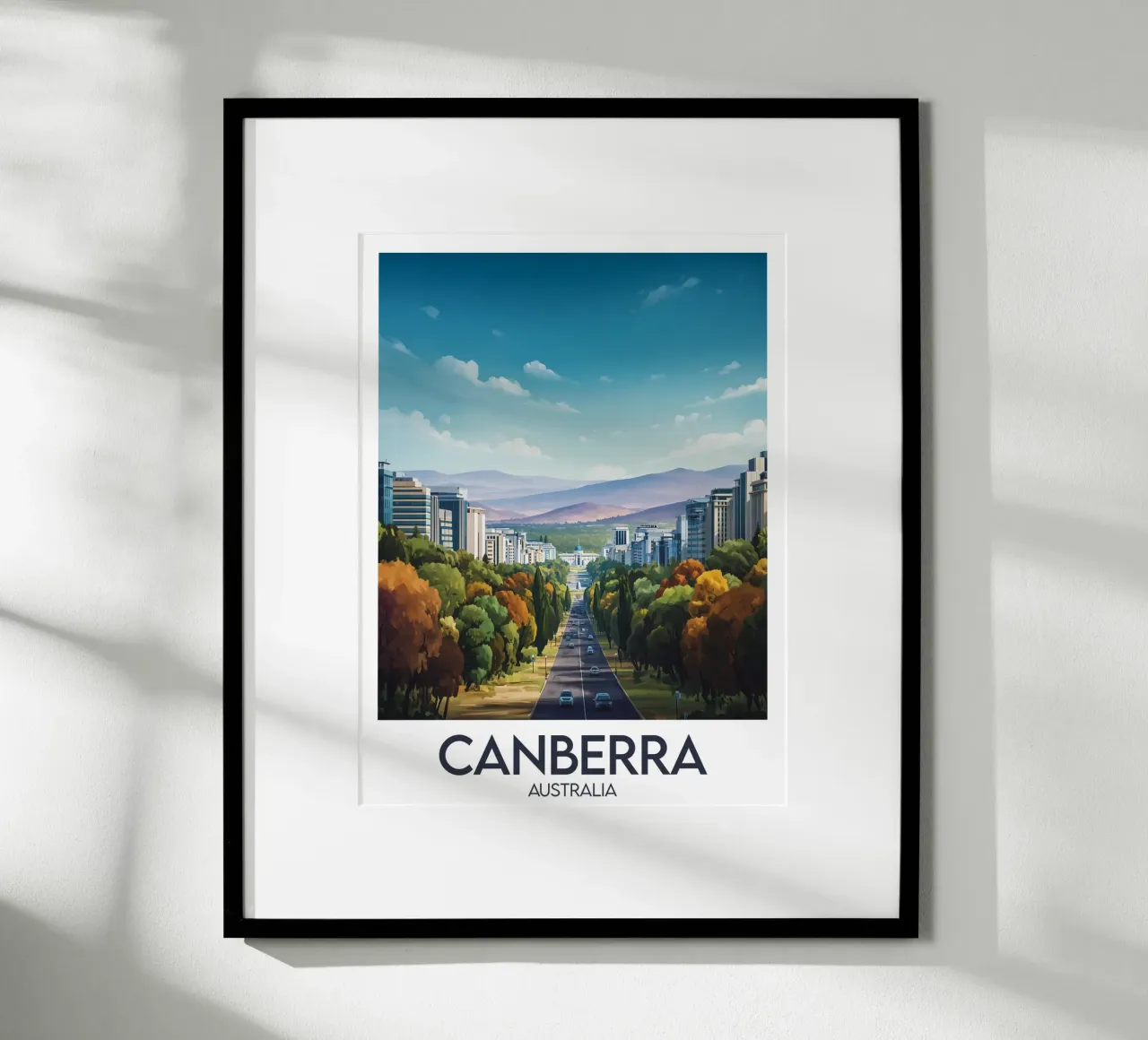 Affiche Canberra poster da Frame the World