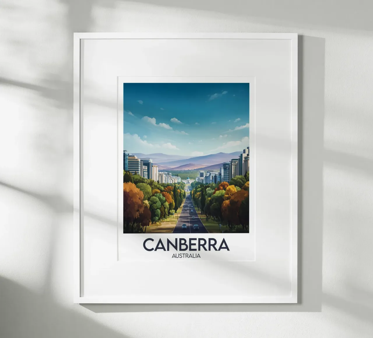 Affiche Canberra poster da Frame the World