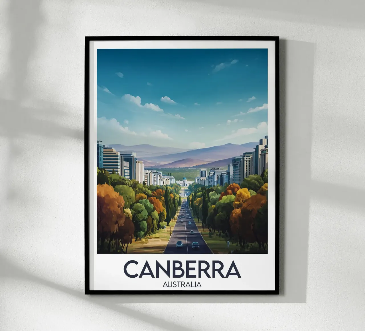 Affiche Canberra poster da Frame the World