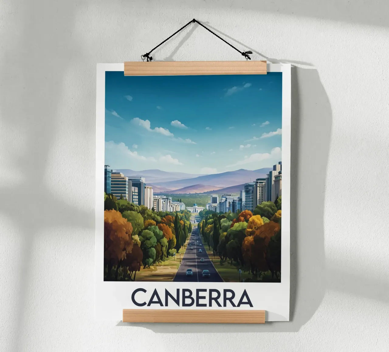 Affiche Canberra poster da Frame the World