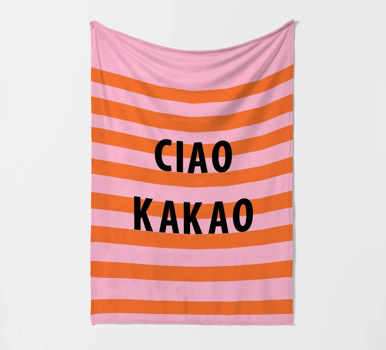 Ciao e cacao coperta in pile da Carinaprint