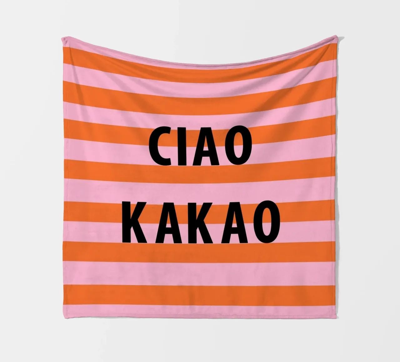 Ciao e cacao coperta in pile da Carinaprint