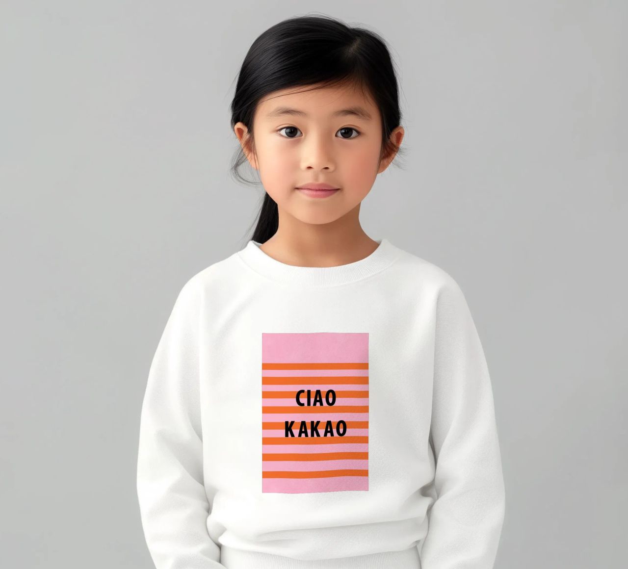 Ciao e cacao felpa bambino da Carinaprint