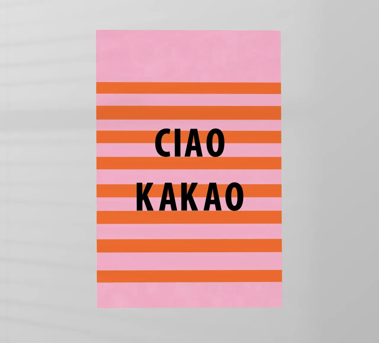 Ciao e cacao pellicola backlit da Carinaprint