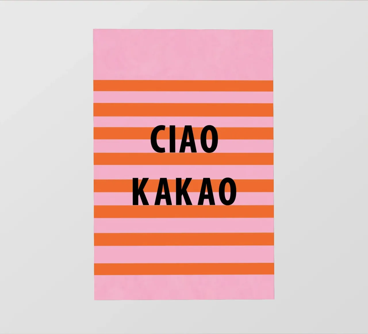 Ciao e cacao telo in pvc da Carinaprint