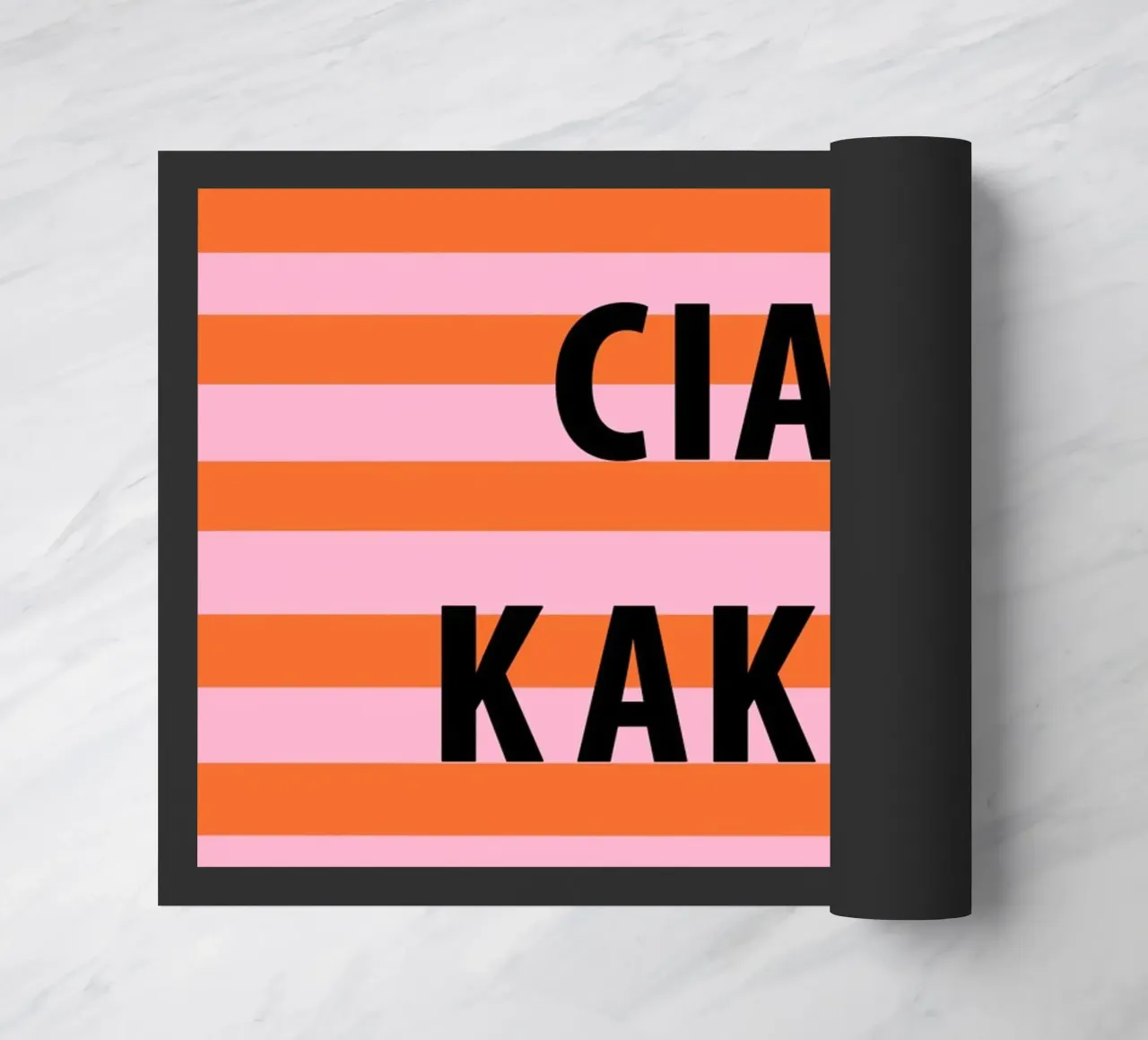 Ciao and cocoa doormat by Carinaprint